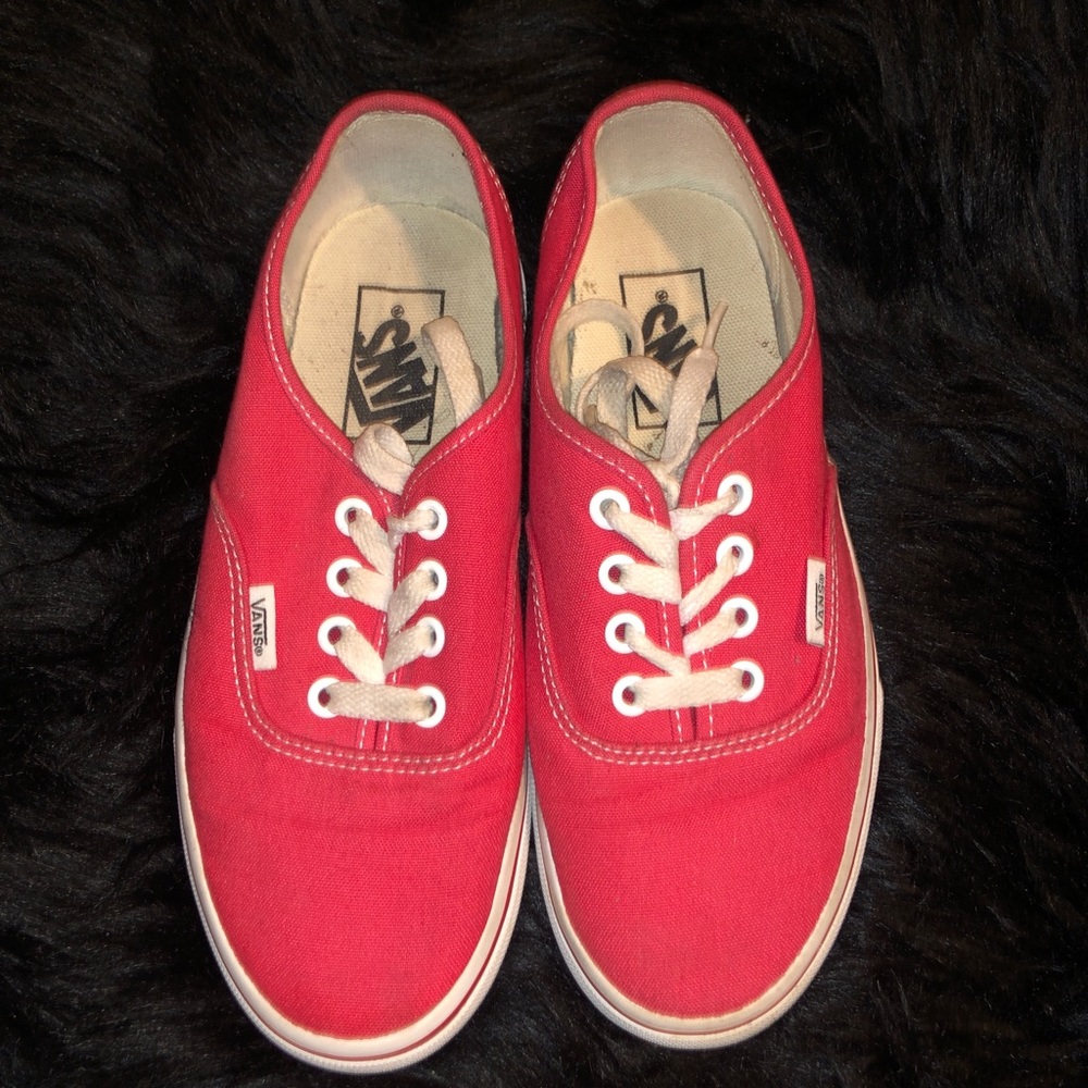 Women’s Red Vans Shoes